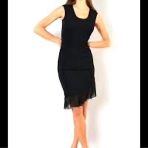 Wolford Sleeveless Asymmetrical Ruffle Hem Dress